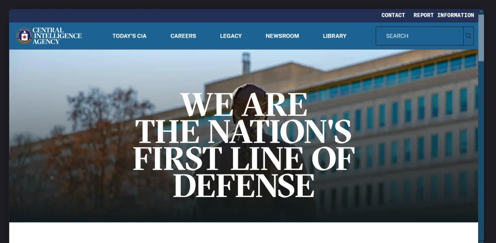 موقع وكالة المخابرات المركزية (CIA) على الانترنت المظلم
