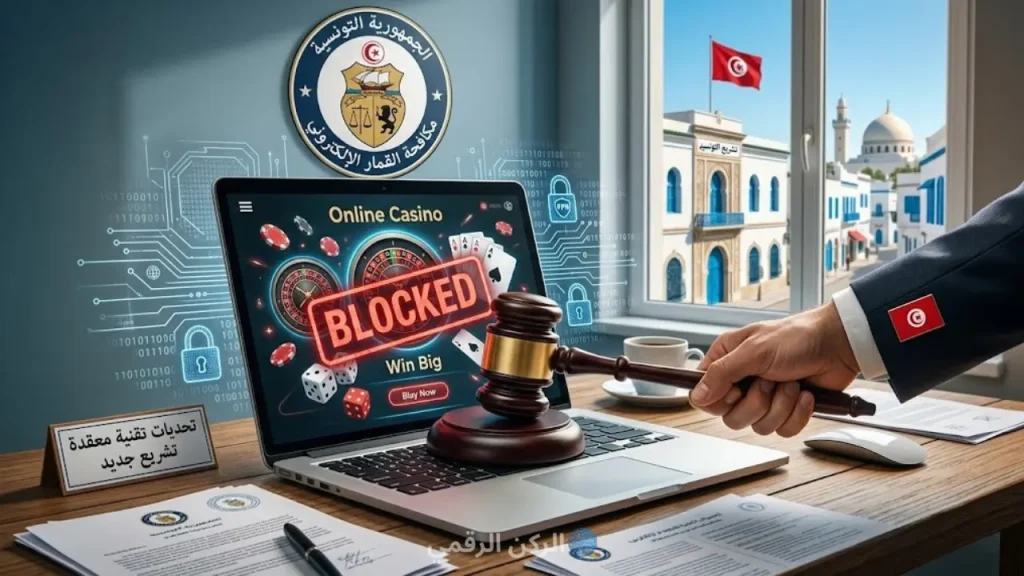 القمار الإلكتروني في تونس