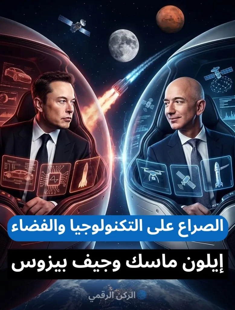 الصراع على التكنولوجيا والفضاء: إيلون ماسك وجيف بيزوس